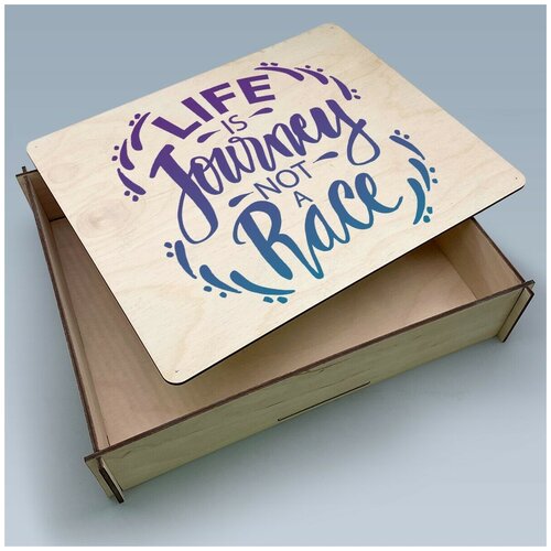 ���������� ������� �� ������ � ������� � �� ������� L ������ 26,5x21,5 �� ��������� life is journey not a race - 202, ���� 479�