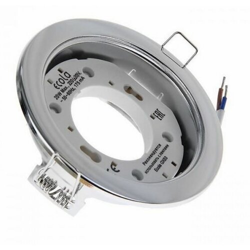 Ecola GX53 H4 Downlight without reflector_chrome () 38x106,  140