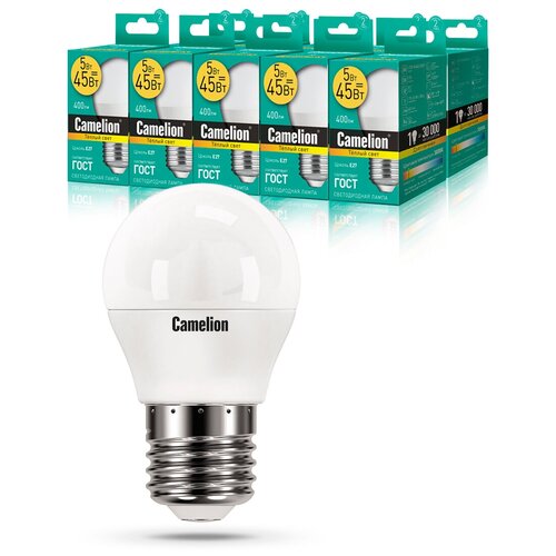   Camelion LED5-G45/830/E27  10 ,  1000