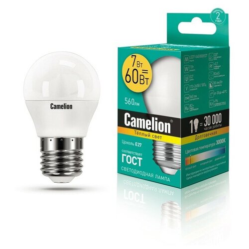   Camelion LED7-G45/830/E27,  117