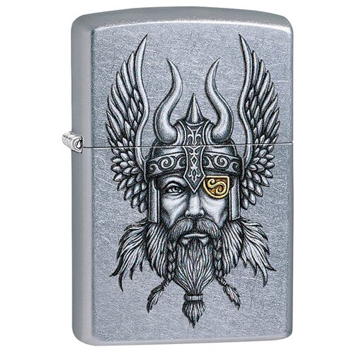    ZIPPO Classic 29871 Viking Warrior Design   Street Chrome - ,  4250