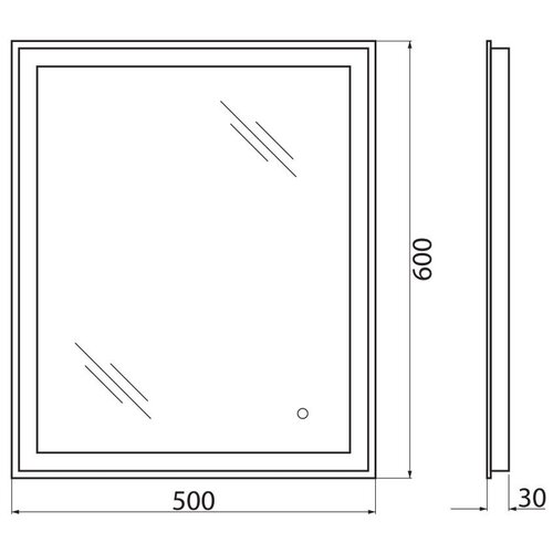  BelBagno SPC-GRT-500-600-LED-TCH,  7770