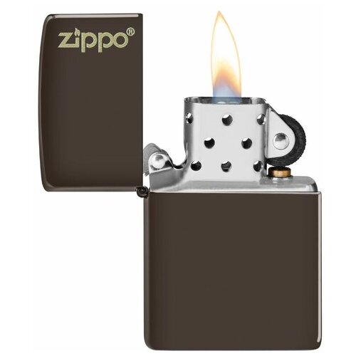    ZIPPO Classic 49180ZL ZIPPO Logo   Brown Matte,  5100