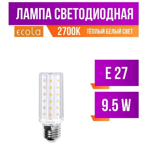 Ecola  E27 9.5W 2700K 2K 105x30 54LED Premium Z7NW95ELC (. 389281),  392