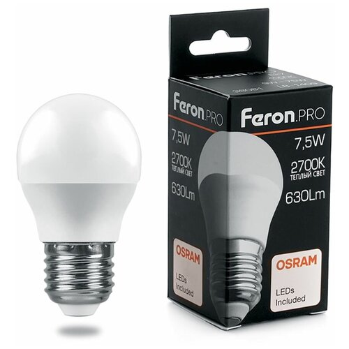   Feron.PRO LB-1407  E27 7.5W 2700K,  190