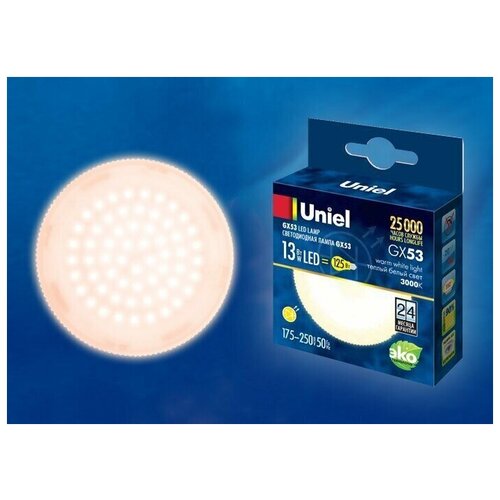   Uniel Led-gx53-13w/ww/gx53/fr Plz01wh, .    (3000k). ,  556