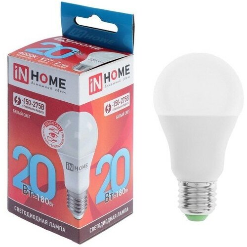   IN HOME LED-A60-VC, 27, 20 , 230 , 4000 , 1900 ,  334