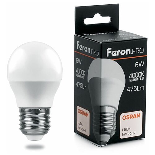   Feron.PRO LB-1406  E27 6W 4000K 38069,  143