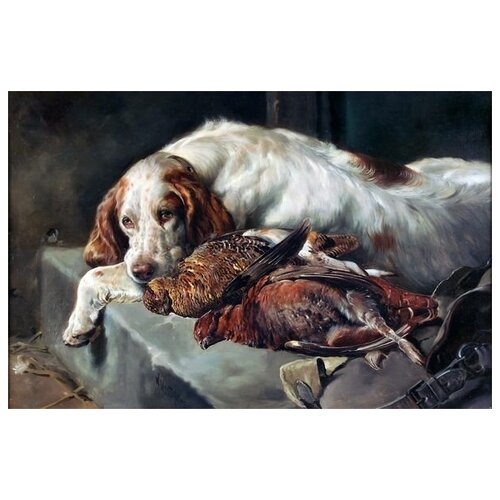       (The dog after hunting) 2   76. x 50.,  2700