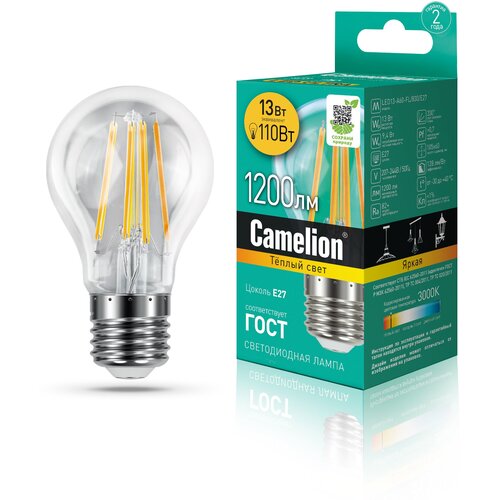 LED    Filament 13 27 3000( ) - LED13-A60-FL/830/E27(Camelion)( 17213 ),  215