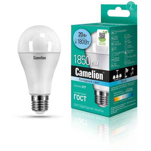   Camelion LED20-A65/845/E27,  263