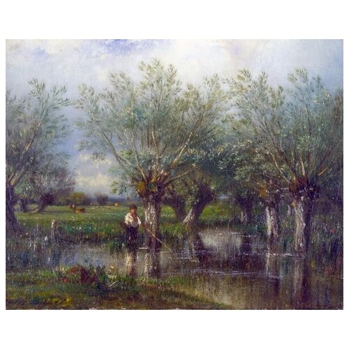       (Willows, with a Man Fishing)    37. x 30.,  1190