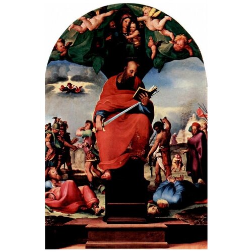        (Enthroned St. Paul, Altargemalde)   40. x 61.,  2000