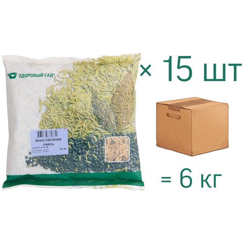 Здоровый САД Семена сидерата Смесь горохо-овсяная, 0,4 кг х 15 шт (6 кг), цена 1456р