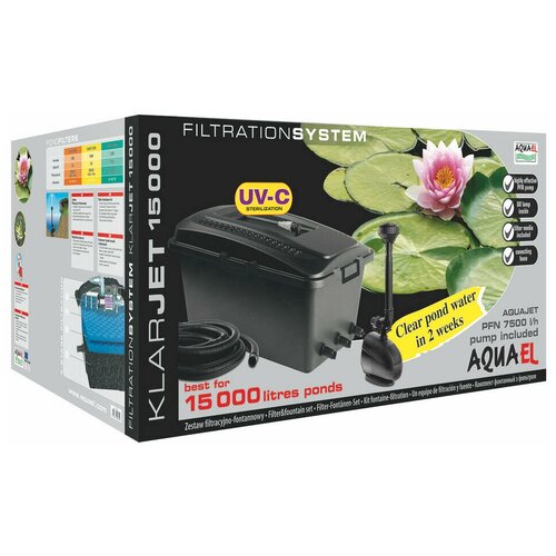 �������� �������� AQUAEL KLARJET UV 15000 ��� ����� �� 15 m? (��������� ������, ����� PFN ECO 8000, ������������ UV PS 11 ��), ���� 70506�