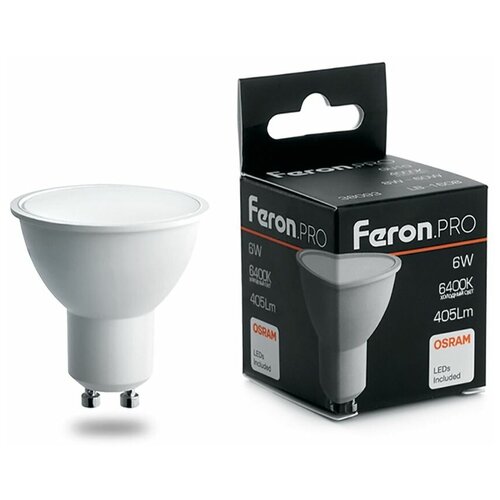    Feron.PRO LB-1606 GU10 6W 6400K,  167 Feron