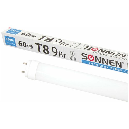 -  SONNEN, 9 , 30000 , 60 ,   ( 18   ), LED T8-9W-6500-G13, 453716,  220