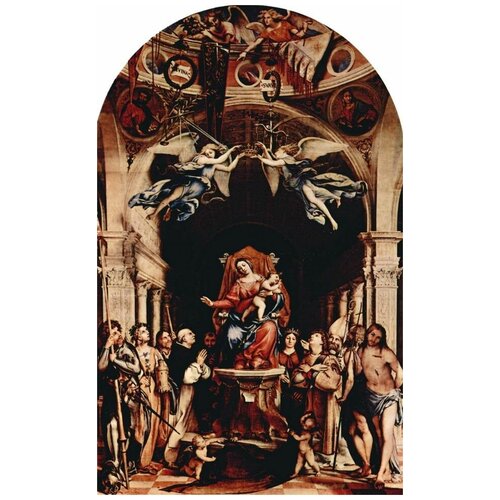           (Madonna Enthroned with Angels and Saints)   40. x 64.,  2060