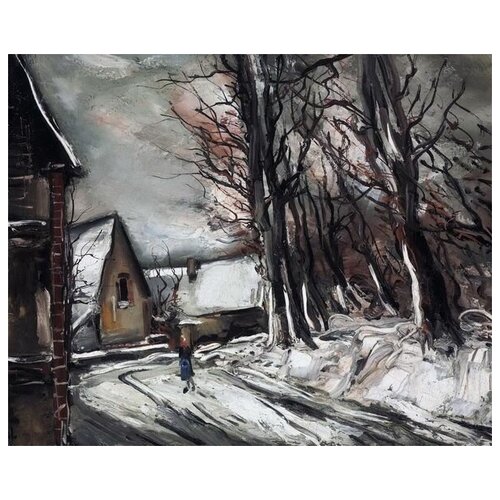      ,  (Enter of the Village, Winter)   62. x 50.,  2320