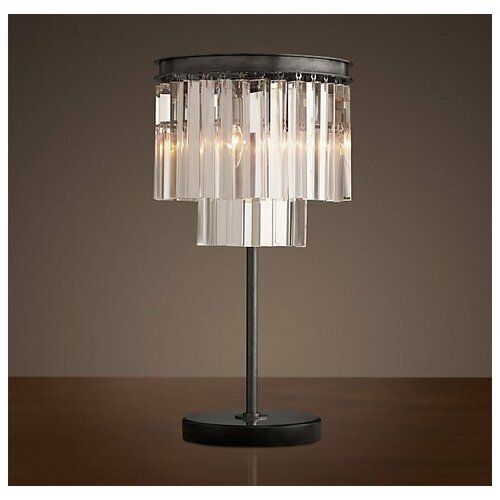   RH 1920s Odeon Clear Glass Table Lamp,  25100