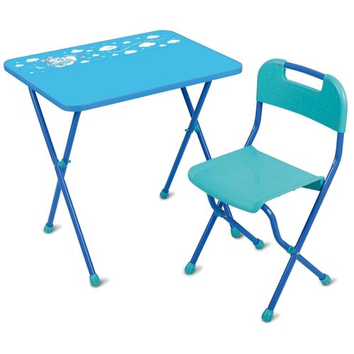 Комплект (стол+стул) (голубой), цена 2336р