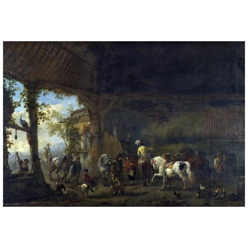      (The Interior of a Stable)   44. x 30.,  1330