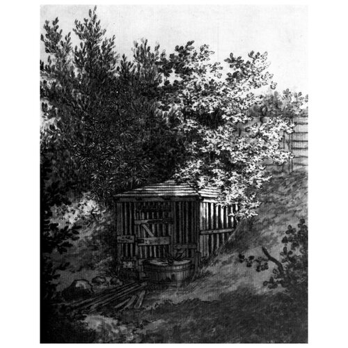       (Well in the Garden)    40. x 51.,  1750