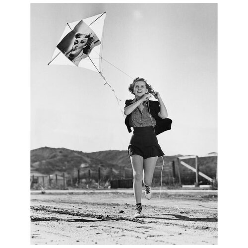         (A girl with a kite) 30. x 39.,  1210  