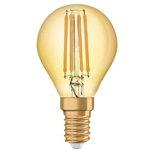    Vintage 1906 LED CL P FIL GOLD 35 non-dim 4W/825 4 . . E14 ( 35) . OSRAM 4058075293496,  317