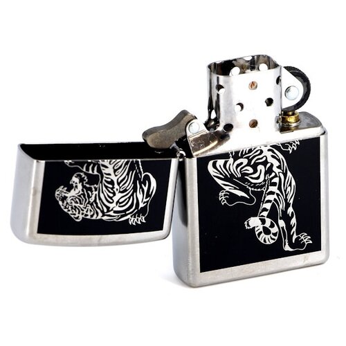    ZIPPO 207 Tigre   Brushed Chrome - ,  3910