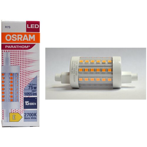   OSRAM P DIM LINE 78.00 mm 75 8.2 W/2700 K R7s,  1468