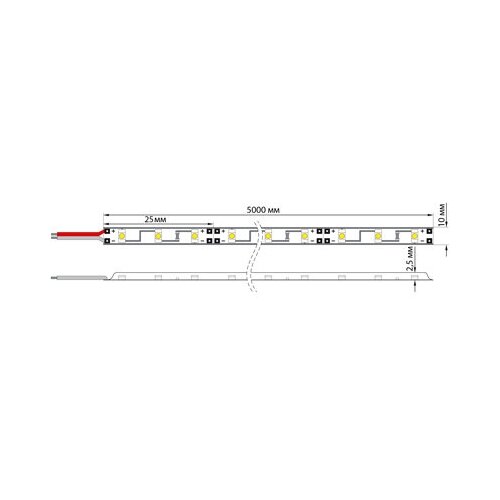 LED  12 , 8 , Ip23, SMD 2835, 120 LED/m, 12 V,    (6000 K) 141-395 .,  1046