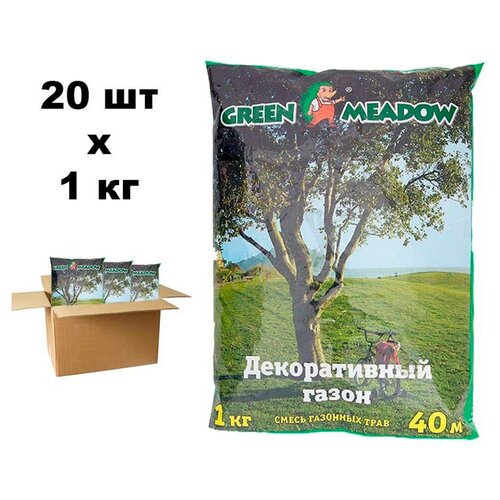 Семена газона GREEN MEADOW Декоративный газон для затененных мест 20 шт. по 1 кг, цена 9675р