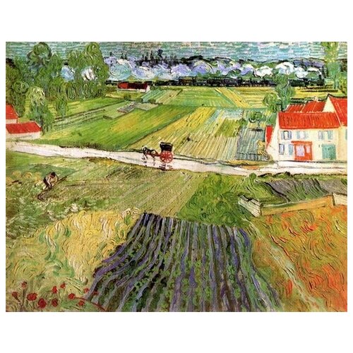         (Landscape with Carriage and Train in the Background)    63. x 50.,  2360