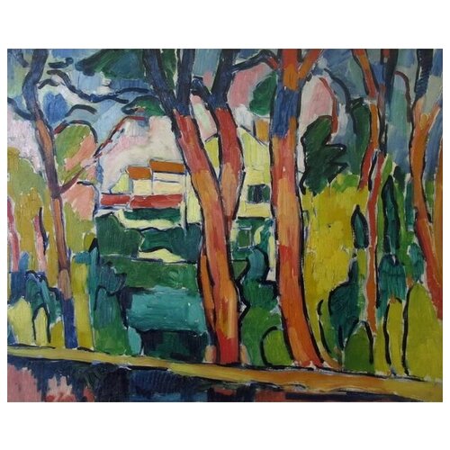        (Landscape with trees)   62. x 50.,  2320  