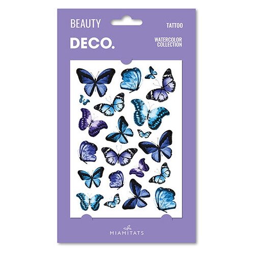    `DECO.` WATERCOLOR COLLECTION by Miami tattoos  (Butterfly),  711