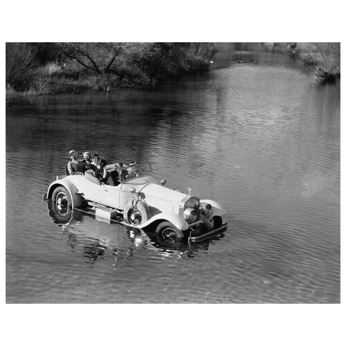        (Retro car in the lake) 64. x 50.,  2370