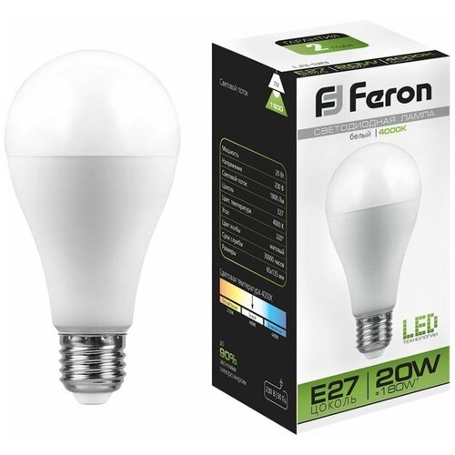   Feron LB-98  E27 20W 4000K,  180