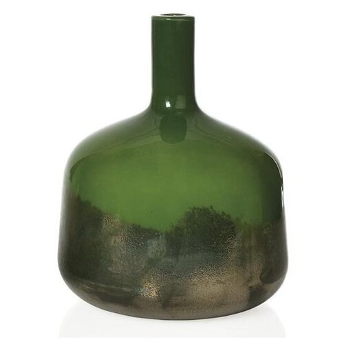 Ba, 23,5x19x19 . Bottle Green Glass Andrea House,  7586