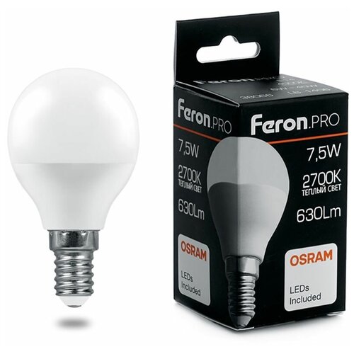   Feron.PRO LB-1407  E14 7.5W 2700K,  190