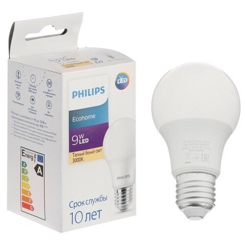  Philips   Philips Ecohome Bulb 830, E27, 9 , 3000 , 680 , ,  700