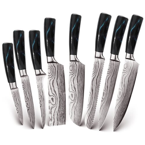    Spetime 8-Pieces Kitchen Knife Set Blue (BU02KN8),  6900