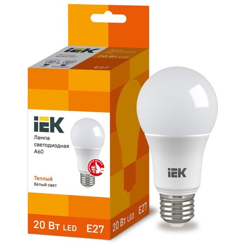   LED IEK , E27, A60, 20 , 3000 K,  ,  1923