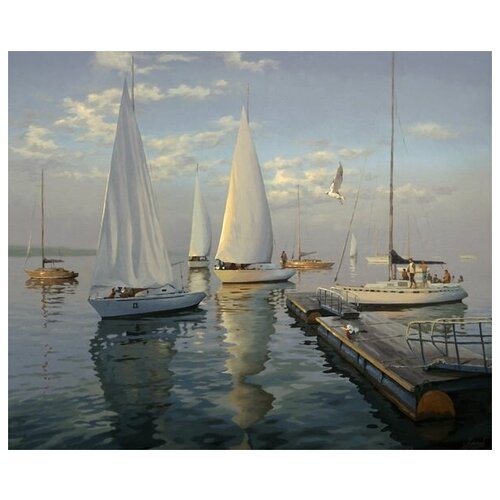     (Sailboats) 2 61. x 50.,  2300