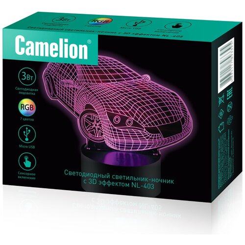   CAMELION LED NL-403 , 3, RGB, USB),  675