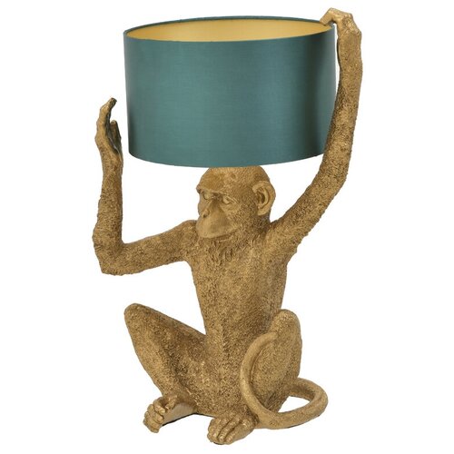   Gold Monkey Holding Lampshade,  34800