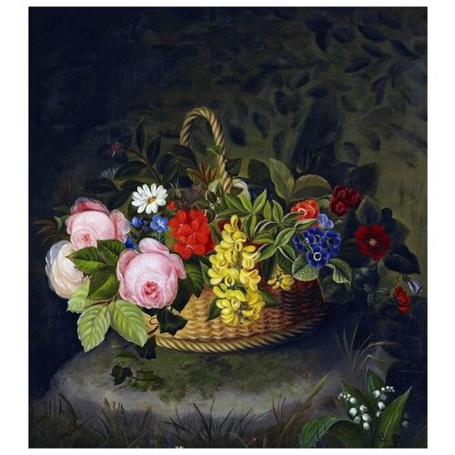       (Flowers in a basket) 50. x 55.,  2130
