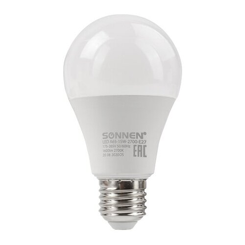    SONNEN, 15 (130) ,  27, ,  , 30000 , LED A65-15W-2700-E27, 454919,  119 SONNEN