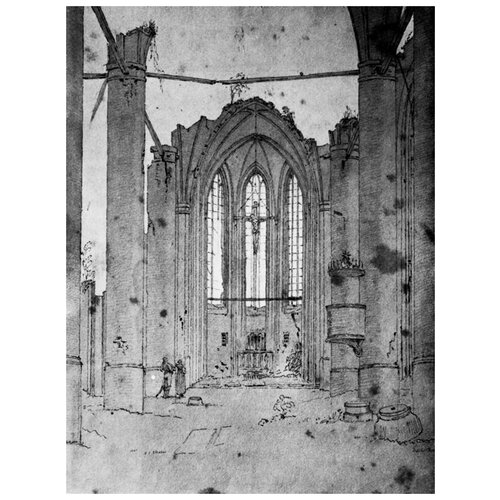     2 (The ruins of the church)    40. x 53.,  1800