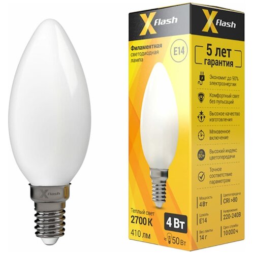 X-Flash �������� ������������ XF-E14-FLM-C35-4W-2700K-230V, ���. 48496, ���� 540�